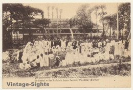 Mandalay / Burma: Funeral St John's Leper Asylum (Vintage PC ~1910s) - Myanmar (Burma)