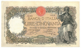 50 LIRE CAPRANESI BUOI TESTINA DECRETO 01/07/1918 QSPL - Otros