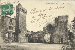 5560 CPA Remoulins - Château De Saint Privat - Remoulins