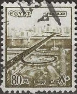 EGYPT 1978 October Bridge Over Suez Canal - 80m - Brown FU - Usati