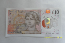 Uncirculated , MINT, British £10 Note, With Early Serial Number. - 10 Ponden