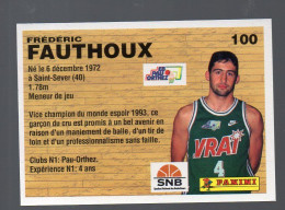 (Basket) Image PANINI 1994 N°100 FREDERIC FAUTOUX  (PPP42673/1) - Otros & Sin Clasificación