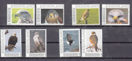 Nederland Persoonlijke Zegels 8 Stuks: Roofvogels, Birds, Valk, Havik, Rode Wouw, Birds Of Prey, Falcon, Hawk, Red Kite, - Usati