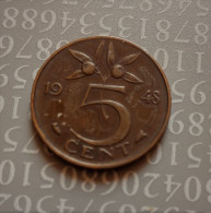 PAYS BAS NEDERLAND 5 CENT 1948 (B09 02) - Monedas Provinciales