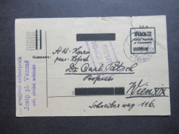 1920 Jugoslawien SHS Ganzsache Provisorium Des Staates DRZAVA Tagesstempel Sarajevo Und Zensurstempel! - Brieven En Documenten