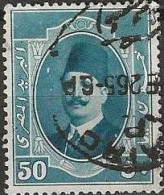 EGYPT 1923 King Fuad I - 50m. - Green FU - Usados