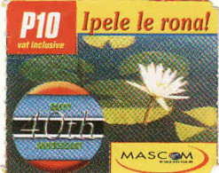 Botswana, Prepaid P 10 Card, Mascom - Botsuana