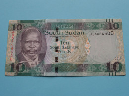 10 ( Ten ) Pound ( AU5654600 ) 2016 - Bank Of SOUTH SUDAN ( For Grade, Please See Photo ) UNC ! - Soudan