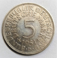 Allemagne - 5 Mark Argent 1951 D - 5 Mark