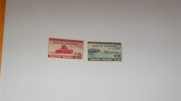 LOT 2 TIMBRES NEUFS POCZTA POLSKA MONTE CASSINO 18.V.1944..CHAR ET AVION - Gouvernement De Londres (exil)