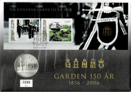 NORWAY 2006 NUMISMATIC COVER 150th ANNIVERSARY OF ROYAL GUARD / GARDEN 150 ÅR - Covers & Documents