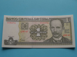 1 Peso ( 2016 ) Banco Central De CUBA ( For Grade, Please See Photo ) UNC ! - Kuba