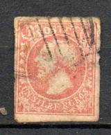 Col33 Luxembourg 1852 N° 2 Oblitéré  Cote : 110,00 € - 1852 Guillermo III