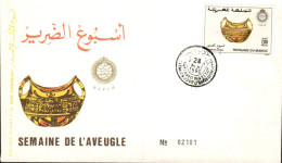 MAROC FDC 1990 SEMAINE DE L'AVEUGLE - Morocco (1956-...)
