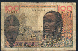 W.A.S. BENIN  P201Be 100 FRANCS 2.3.1965  FINE - États D'Afrique De L'Ouest