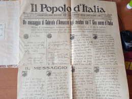 BALBO D ANNUNZIO FASCISMO POPOLO ITALIA QUOTIDIANO PRIMO GIRO AEREO 1930 ARDITI LEGIONARI - Italiano