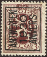 COB  Typo  221 (A) - Typo Precancels 1929-37 (Heraldic Lion)