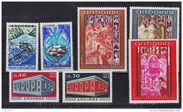 Andorre Française 1969 Année Complète  Neuf ** TB MNH Sin Charnela Cote 56.5 - Années Complètes