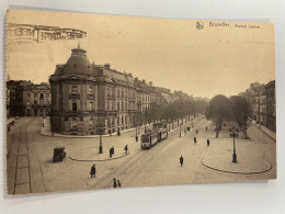 CPA - BELGIQUE - BRUXELLES - Avenue Louise - Tramways - Transport Urbain En Surface