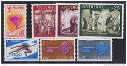 Andorre Française 1968 Année Complète  Neuf ** TB MNH Sin Charnela Cote 44.5 - Années Complètes