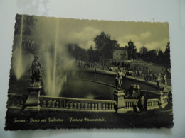 Cartolina Viaggiata "TORINO Parco Del Valentino - Fontana Monumentale" 1958 - Parks & Gärten