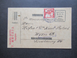 1919 Jugoslawien SHS Ganzsache Provisorium Des Staates DRZAVA Mit Zusatzfrankatur Und Zensurstempel! Alte KuK Feldpost - Entiers Postaux