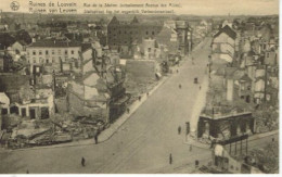 LEUVEN-RUINES-LOUVAIN-RUE DE LA STATION-GUERRE 1914/1918 OORLOG-RUINEN VERBONDENENLAAN - Leuven