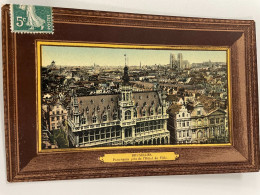 CPA - BELGIQUE - BRUXELLES - Panorama Pris De L'Hôtel De Ville - Avec Cadre Tableau - Panoramische Zichten, Meerdere Zichten