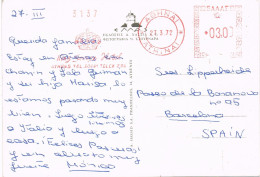 50427. Postal Aerea ATENAS (Grecia) 1972. Franqueo Mecanico KING GEORGES HOTEL. Vistas Varias - Covers & Documents