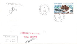 TAAF LETTRE DE ALFRED FAURE 1980 - Brieven En Documenten