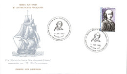 TAAF FDC 1980 D'ENTRECASTEAUX - FDC