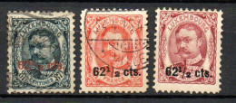 Col33 Luxembourg 1906 N° 86 à 88 Oblitéré  Cote : 13,00 € - 1906 Guglielmo IV