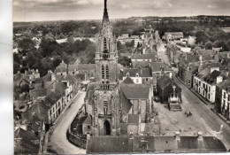 EN AVION AU DESSUS DE SAINT JEAN DE BREVELAY L'EGLISE ET LE BOURG CPSM 10X15 TBE - Saint Jean Brevelay