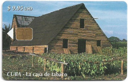 Cuba - Etecsa (Chip) - Tobacco, La Casa De Tobacco, 12.2002, 9.95$, 30.000ex, Used - Cuba