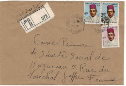 LETTRE RECOMMANDEE IRHERM N OUGDAL 23/8/1971  ( Lot 658a ) - Morocco (1956-...)