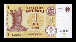 Moldavia Moldova 1 Leu 2015 Pick 21 Sc Unc - Moldawien (Moldau)