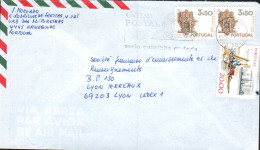 PORTUGAL AFFRANCHISSEMENT COMPOSE SUR LETTRE POUR LA FRANCE 1980 - Covers & Documents