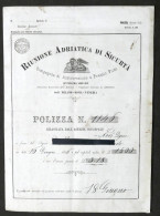 Riunione Adriatica Di Sicurtà - Polizza Contro Incendi - Novi Ligure - 1886 - Unclassified