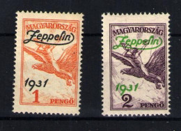 Hungría (aéreos) Nº 24/25. Año 1931 - Ungebraucht