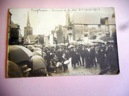 CARTE PHOTO 53 COUPTRAIN SOUVENIR DE LA FETE DU 25 AOUT 1912 Phot BROSSIER PRE EN PAIL - Couptrain