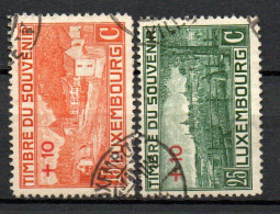 Col33 Luxembourg 1921 N° 138 & 139 Oblitéré  Cote : 7,50 € - Usati
