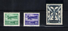 Hungría (aéreos) Nº 26/27 Y 34. Año 1933 - Unused Stamps