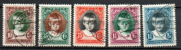 Col33 Luxembourg 1929 N° 214 à 218 Oblitéré  Cote : 30,00 € - Usati