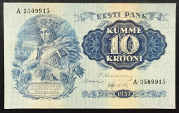 EESTI PANK Estonia 10 KUMME KROONI 1937 Pick#67a Bb/spl  Lotto 4567 - Estonia