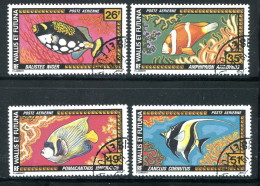 WALLIS ET FUTUNA- P.A Y&T N°76 à 79- Oblitérés (poissons) - Used Stamps