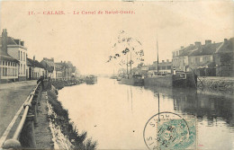 CALAIS - Le Canal De Saint Omer, Péniches. - Péniches