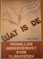 (1940-1945 COLLABORATIE) Wat Is De Vrijwillige Arbeidsdienst Voor Vlaanderen? - Weltkrieg 1939-45