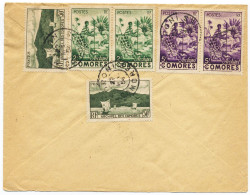 1954 COMORES LETTRE PAR AVION POUR PARIS OBL MORONI 27 MAI 54 COMORES - Briefe U. Dokumente