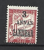 Timbre De Colonie Française Zanzibar Taxe Neuf * N 4 - Unused Stamps