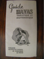Guide Havas Touristique & Gastronomique - Publicités Carte - Colmar Vignoble (68) - Complet - 1935 - SUP (HF 26) - Toerisme